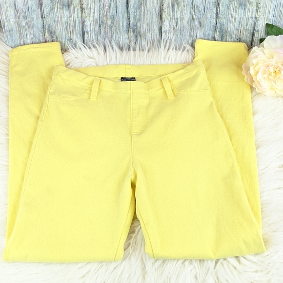 Faded Glory Denim - Faded Glory Yellow Cropped Jeggings Jeans Dd